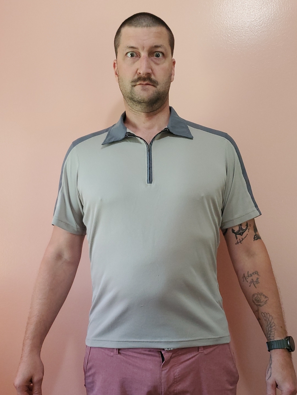Vintage Mountain Hard Wear Hiking Polo